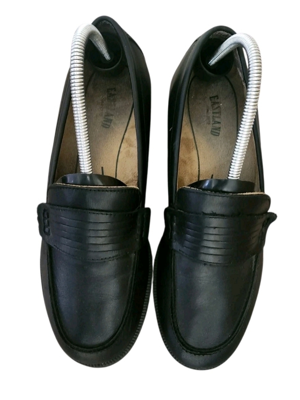Eastland Y2K Newbury Black Leather Loafers 9 Chunky Heel 3934-01 Dark Academia - Picture 8 of 16
